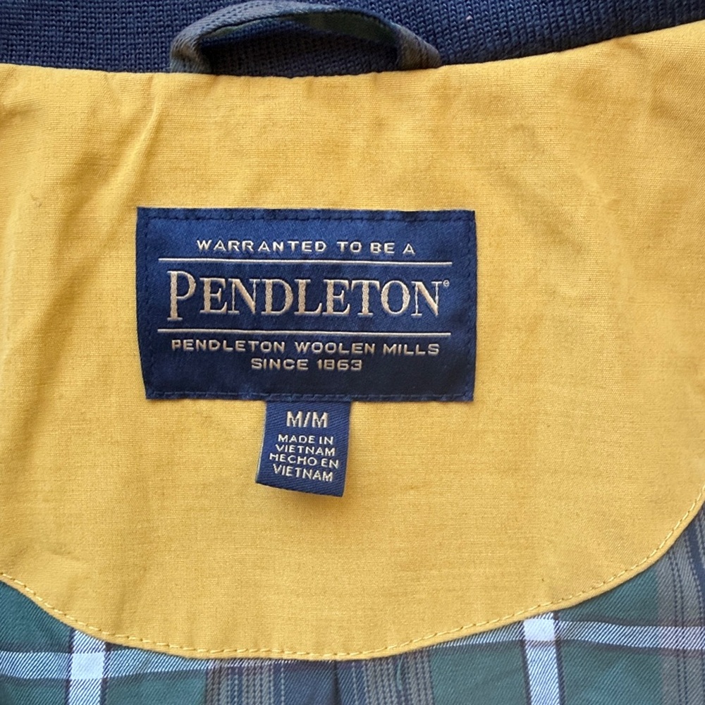 Pendleton Yellow Jacket with Plaid Trim - image 2